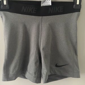 grey nike pros